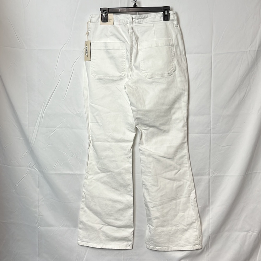 UNIVERSAL thread, women’s high rise, flare, white denim jeans - Picture 2 of 5